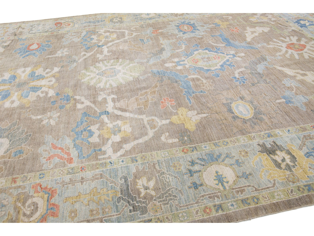 Modern Sultanabad Wool Rug 11 X 14