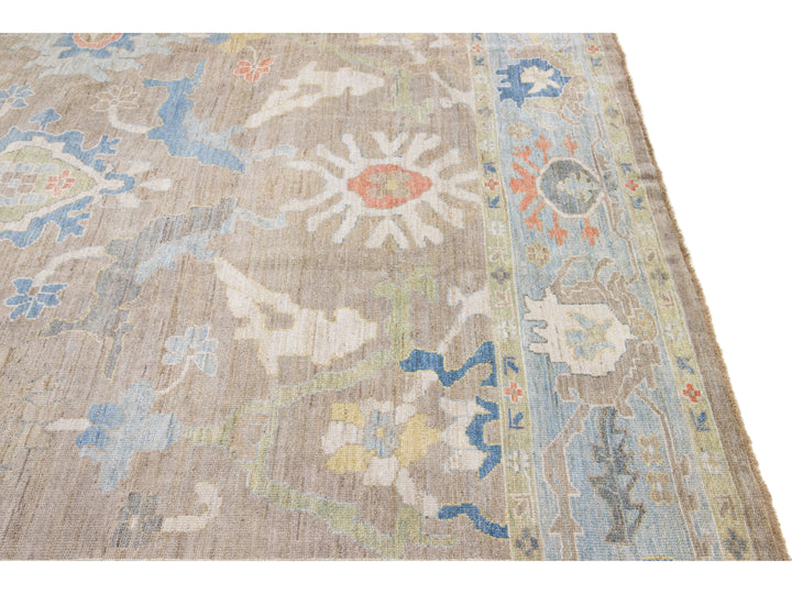 Modern Sultanabad Wool Rug 11 X 14