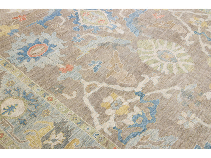 Modern Sultanabad Wool Rug 11 X 14