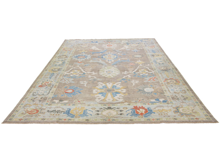 Modern Sultanabad Wool Rug 11 X 14