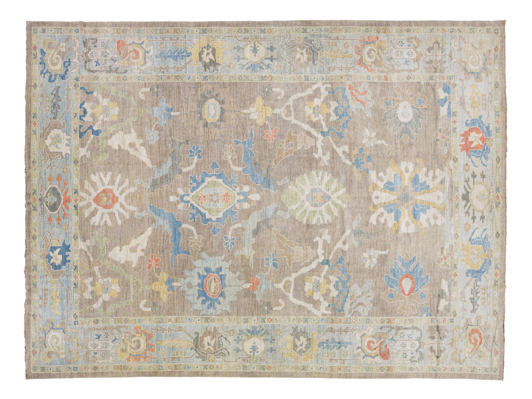 Modern Sultanabad Wool Rug 11 X 14