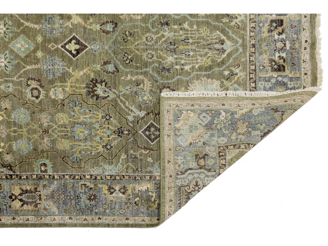 Modern Heriz Wool Rug 8 X 10