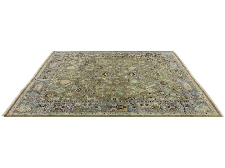 Modern Heriz Wool Rug 8 X 10