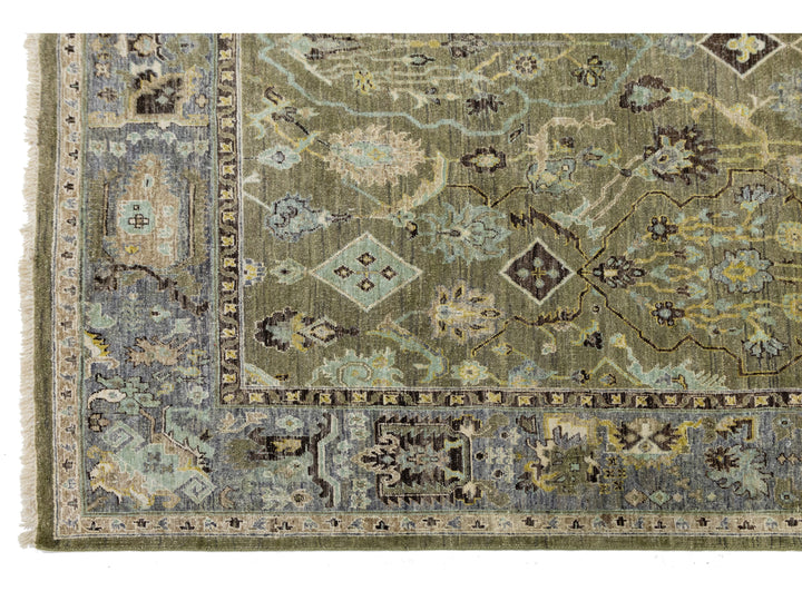 Modern Heriz Wool Rug 8 X 10