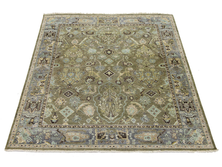 Modern Heriz Wool Rug 8 X 10