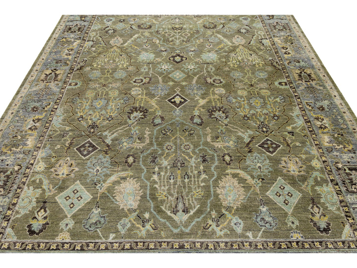 Modern Heriz Wool Rug 8 X 10