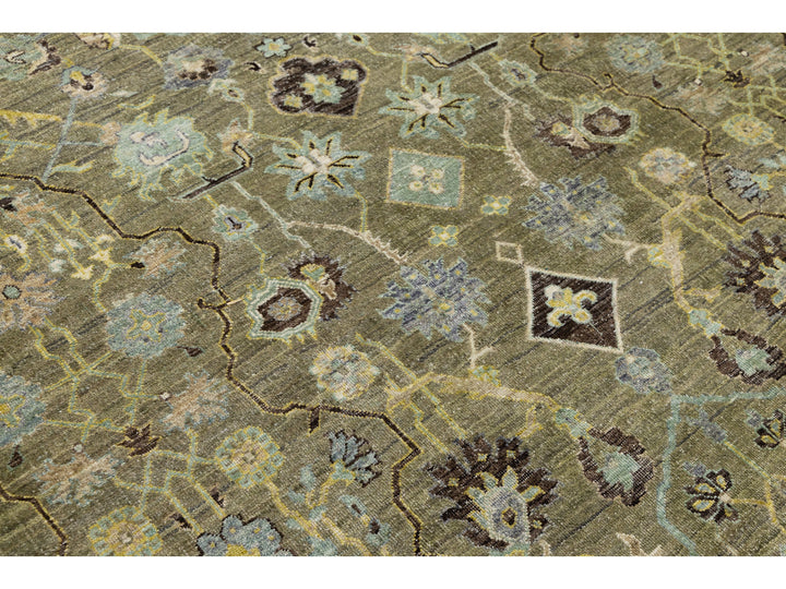 Modern Heriz Wool Rug 8 X 10