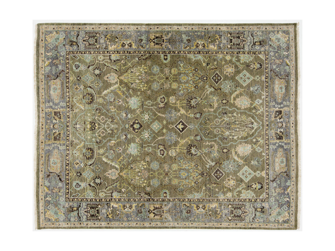 Modern Heriz Wool Rug 8 X 10