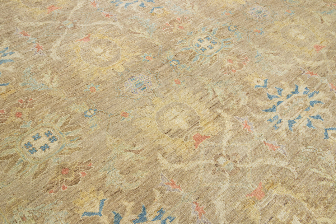 Modern Sultanabad Wool Rug 12 X 16