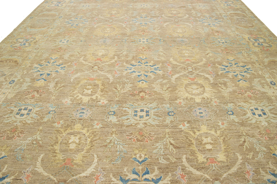 Modern Sultanabad Wool Rug 12 X 16