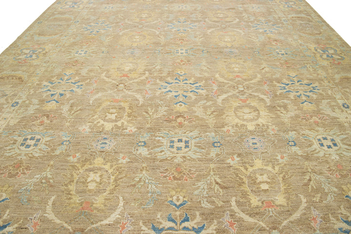 Modern Sultanabad Wool Rug 12 X 16