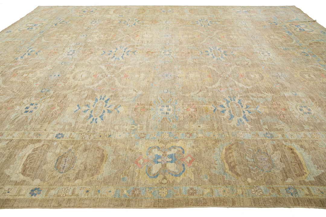 Modern Sultanabad Wool Rug 12 X 16