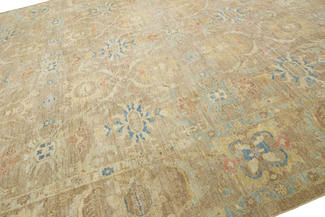 Modern Sultanabad Wool Rug 12 X 16