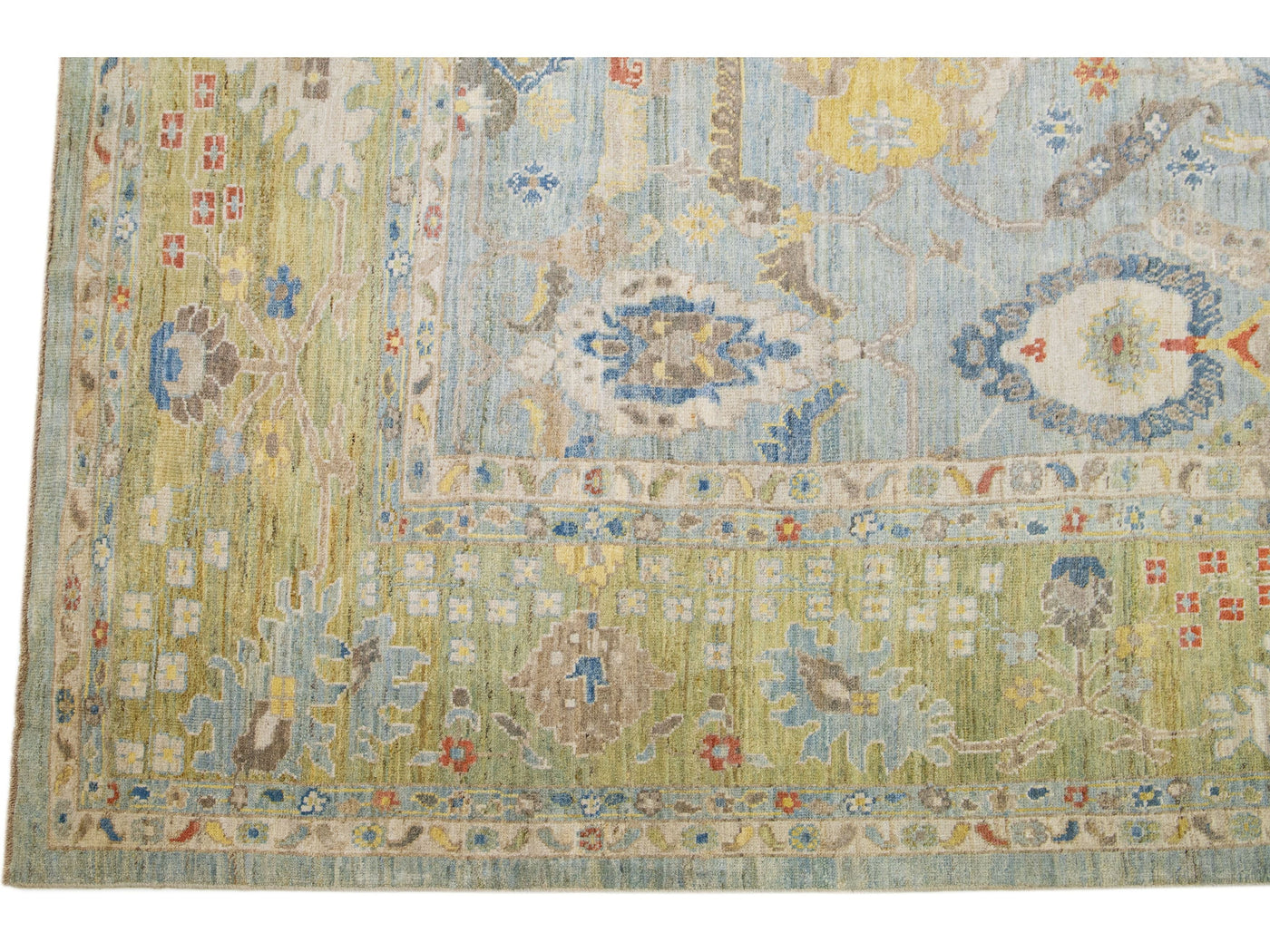 Modern Sultanabad Wool Rug 13 X 18