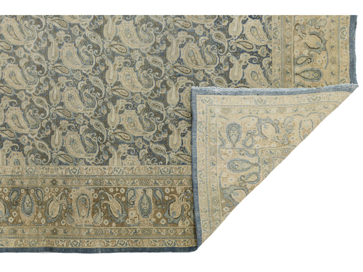 Antique Tabriz Wool Rug 10 X 13