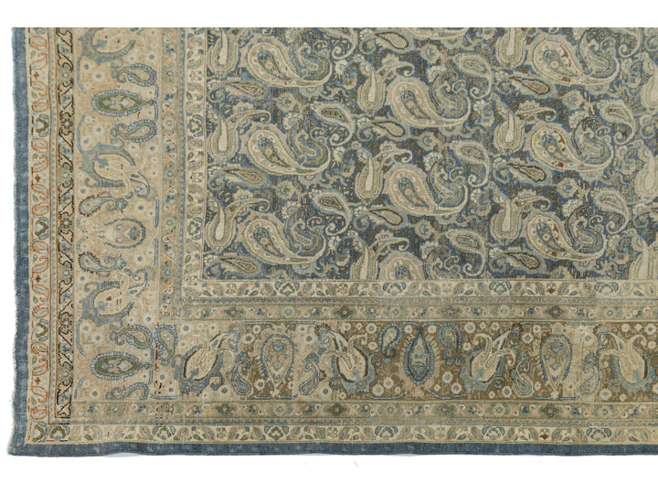 Antique Tabriz Wool Rug 10 X 13