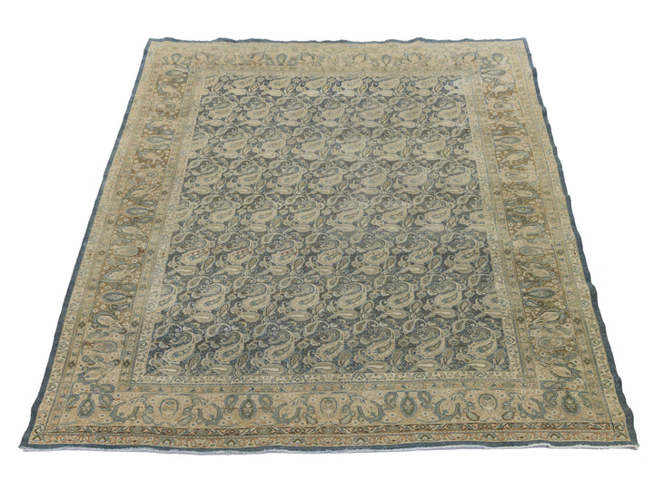 Antique Tabriz Wool Rug 10 X 13