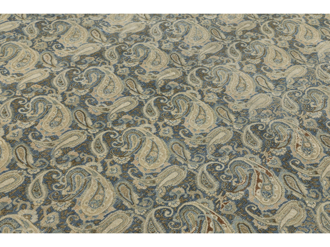 Antique Tabriz Wool Rug 10 X 13