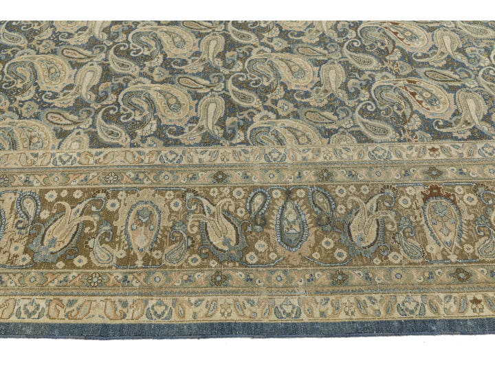 Antique Tabriz Wool Rug 10 X 13