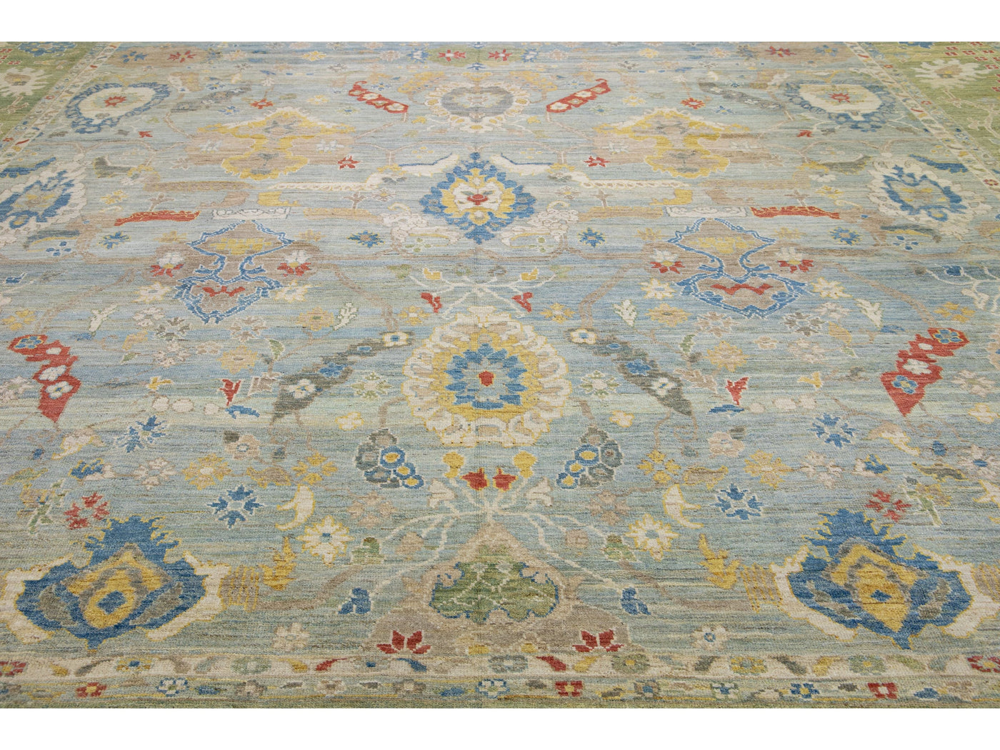 Modern Sultanabad Wool Rug 17 X 24