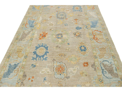 Modern Sultanabad Wool Rug 6 X 10