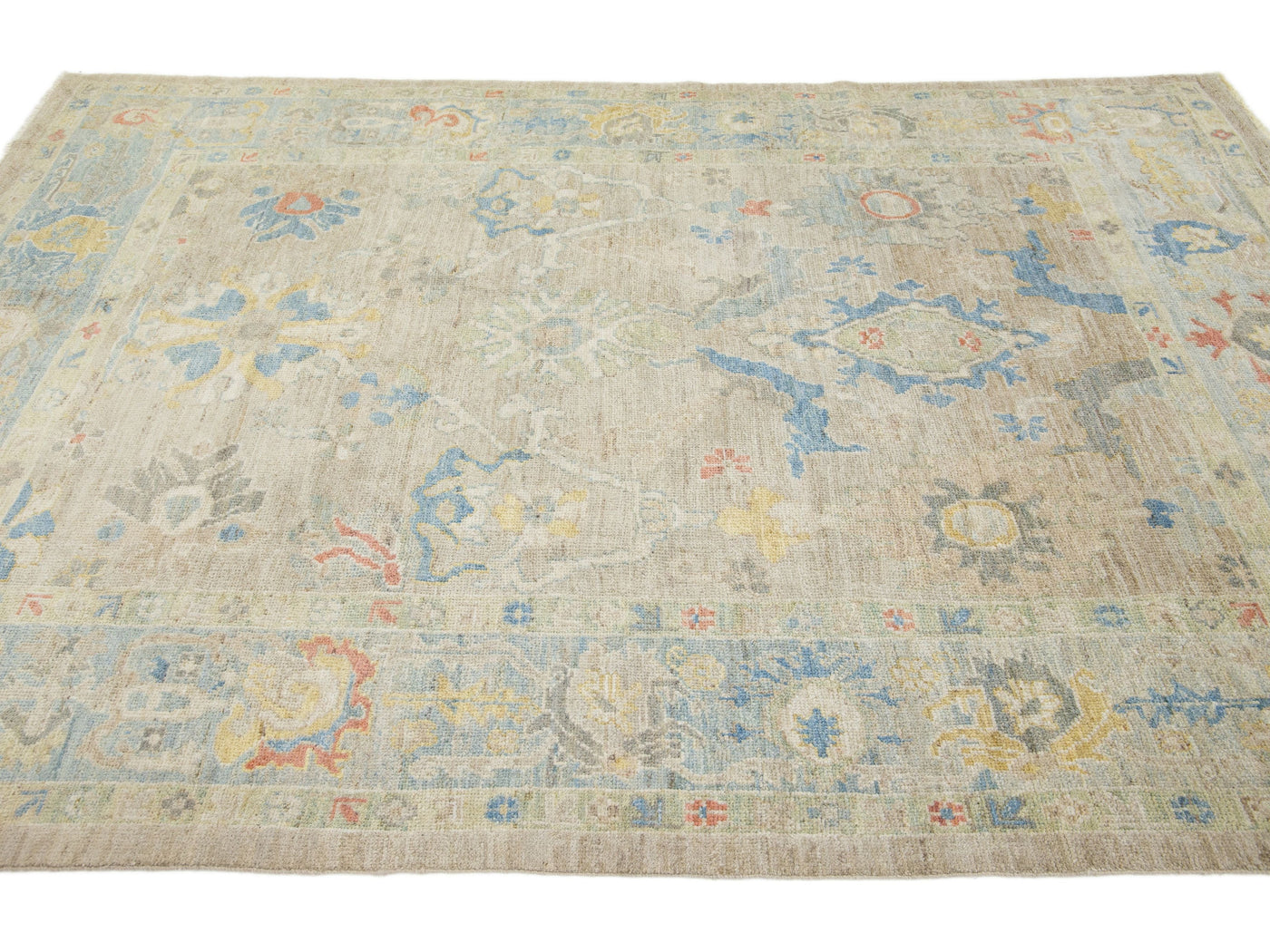 Modern Sultanabad Wool Rug 6 X 9