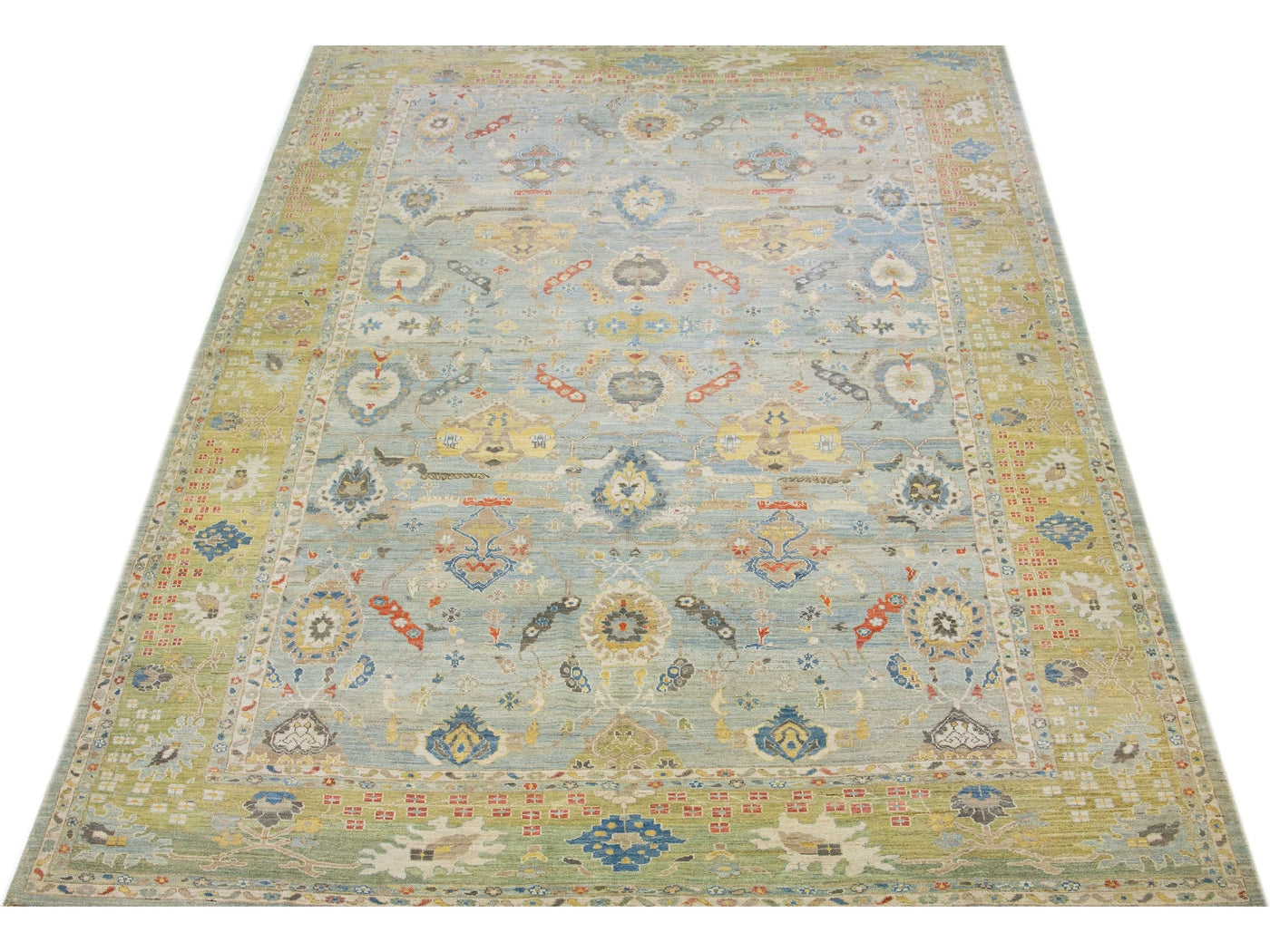 Modern Sultanabad Wool Rug 13 X 21