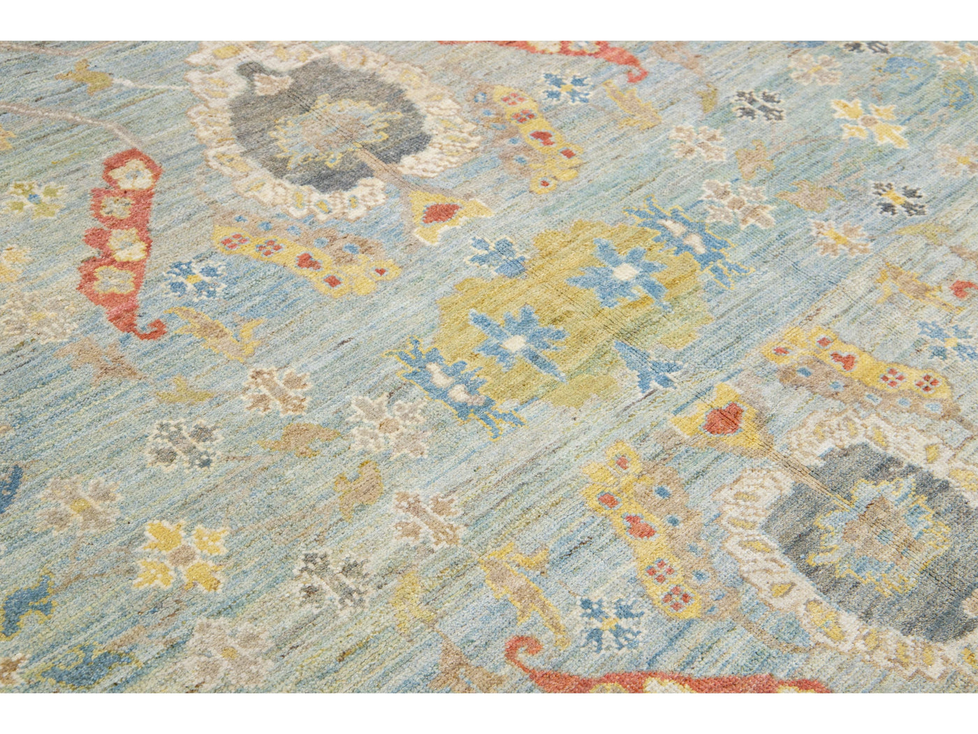 Modern Sultanabad Wool Rug 13 X 21