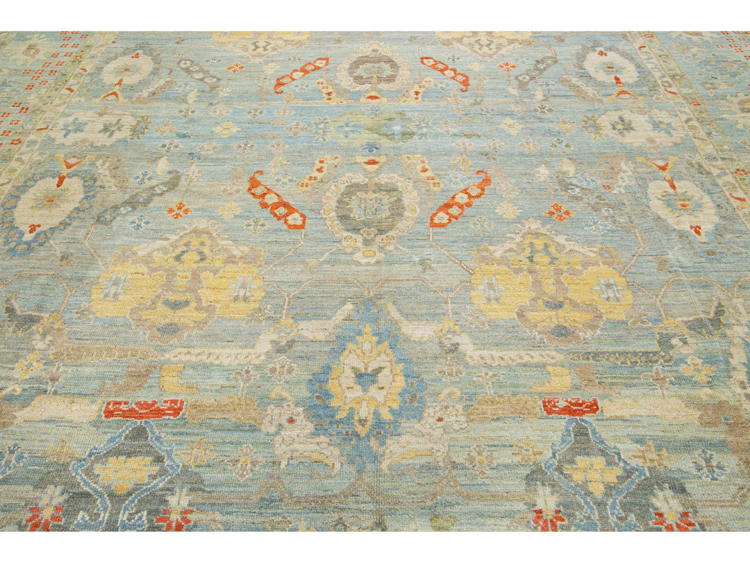 Modern Sultanabad Rug 13 X 21