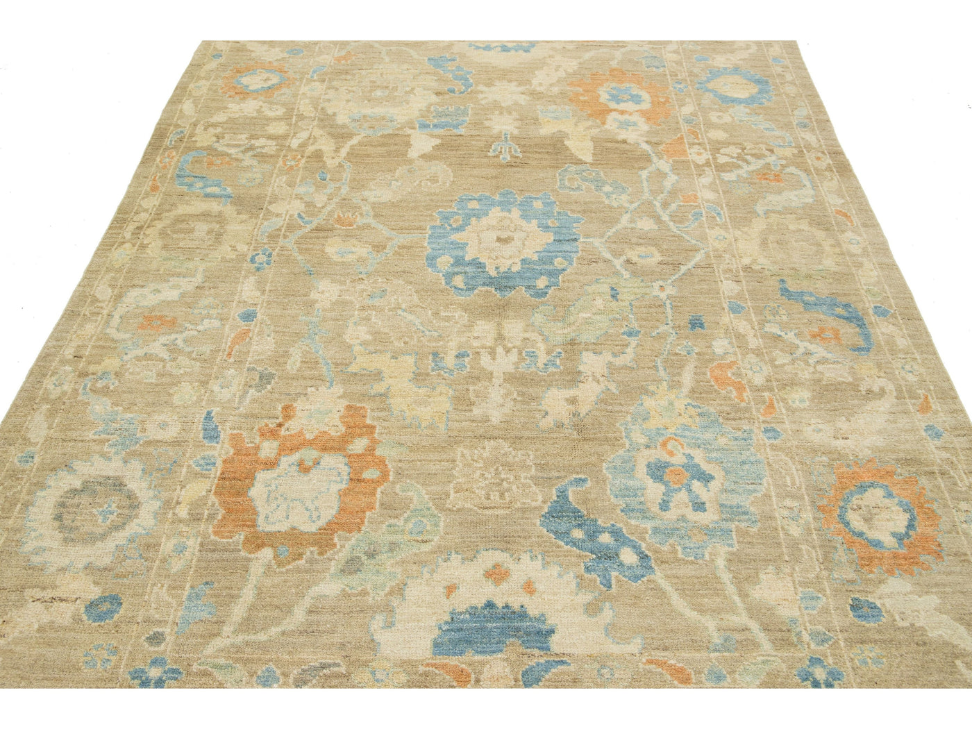 Modern Sultanabad Wool Rug 6 X 9