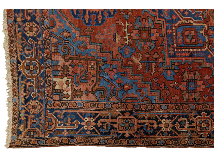 Antique Persian Heriz Wool Rug 10 X 12