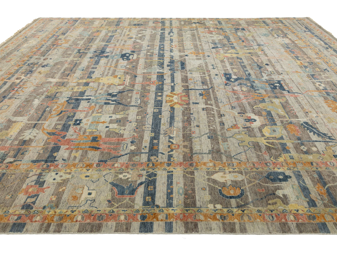 Modern Bidjar Wool Rug 12 X 15