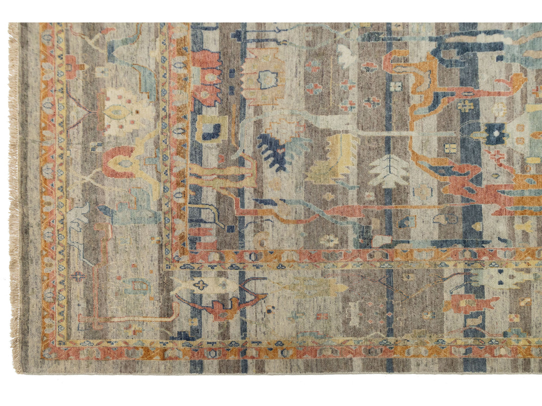 Modern Bidjar Wool Rug 12 X 15