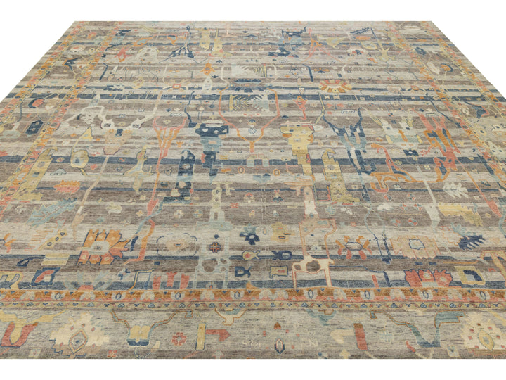 Modern Bidjar Wool Rug 12 X 15