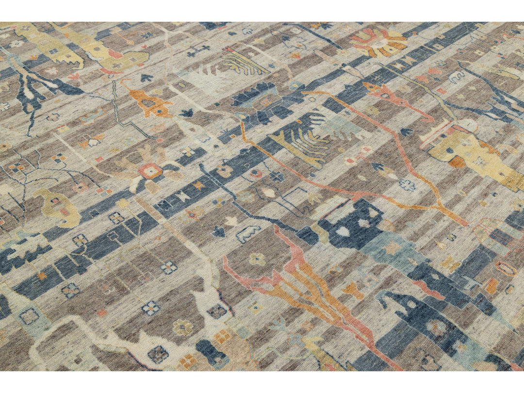 Modern Bidjar Wool Rug 12 X 15