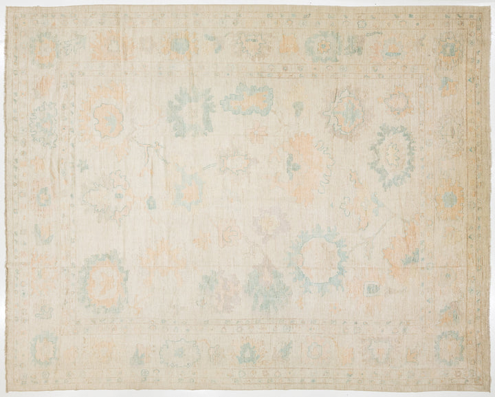 Modern Oushak Wool Rug 14 X 17