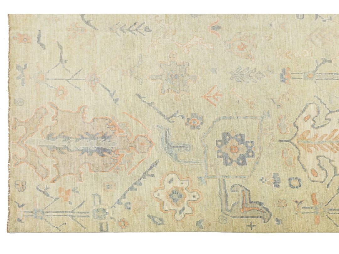 Modern Oushak Wool Rug 9 X 12