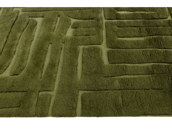 Modern Moroccan Wool Rug 10 X 14
