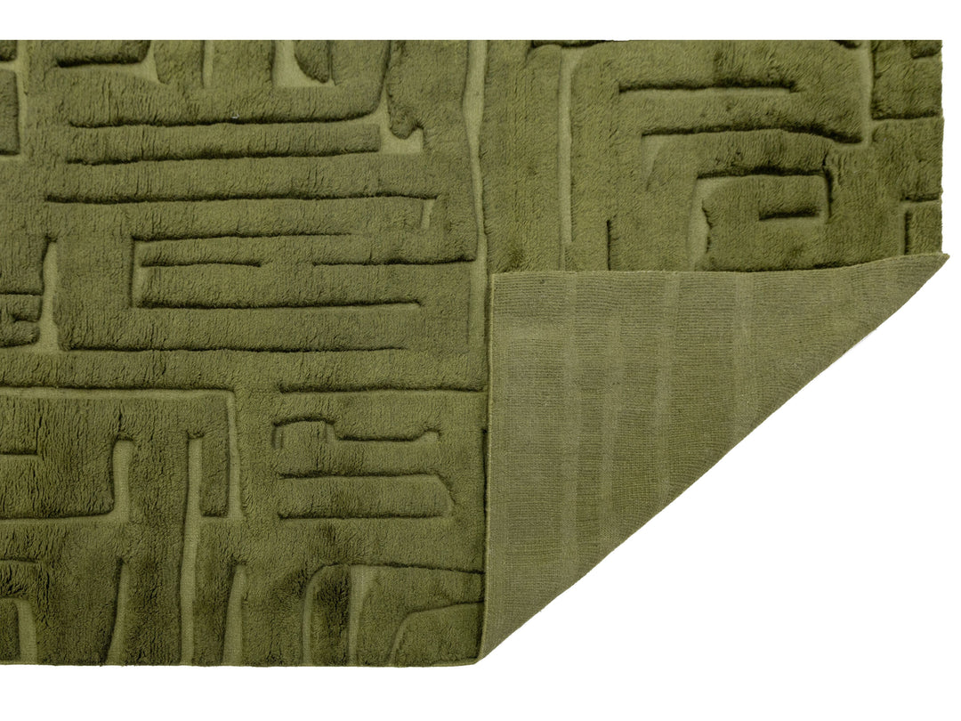 Modern Moroccan Wool Rug 10 X 14