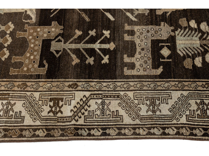 Antique Malayer Wool Rug 5 X 8