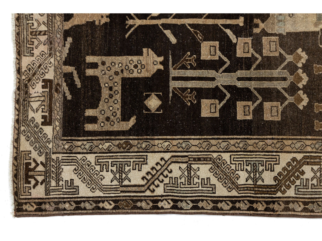 Antique Malayer Wool Rug 5 X 8