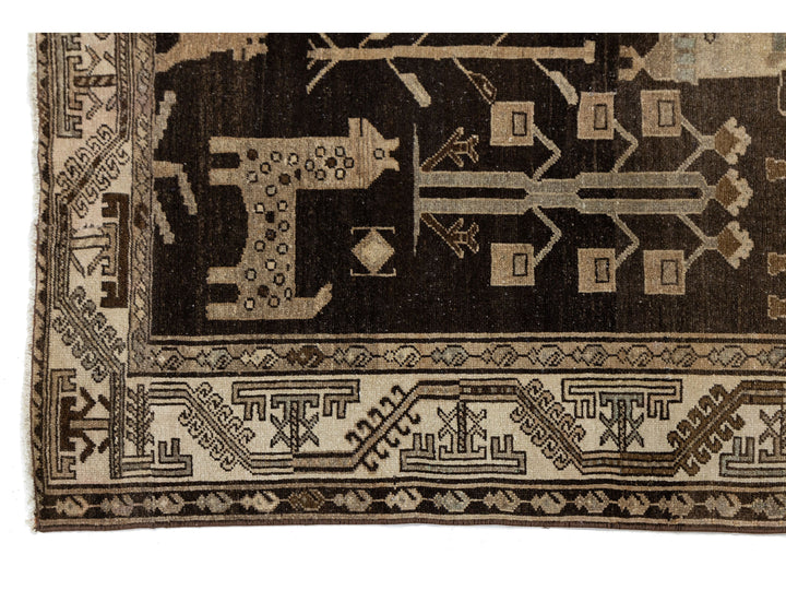 Antique Malayer Wool Rug 5 X 8