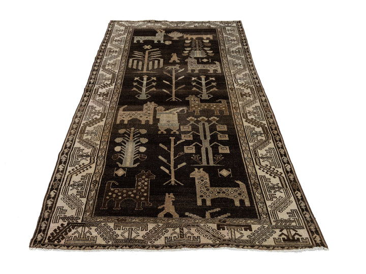Antique Malayer Wool Rug 5 X 8