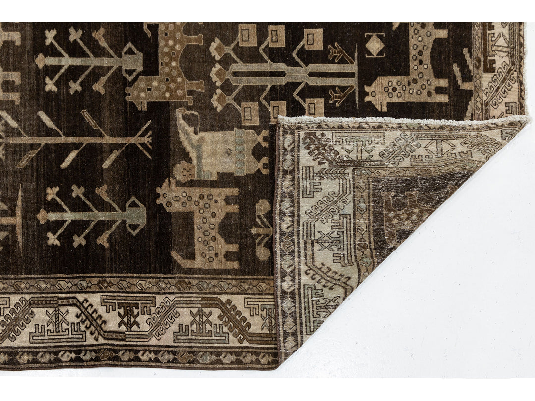 Antique Malayer Wool Rug 5 X 8