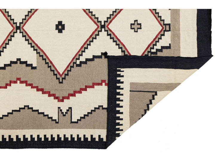 Modern Navajo Wool Rug 9 X 12