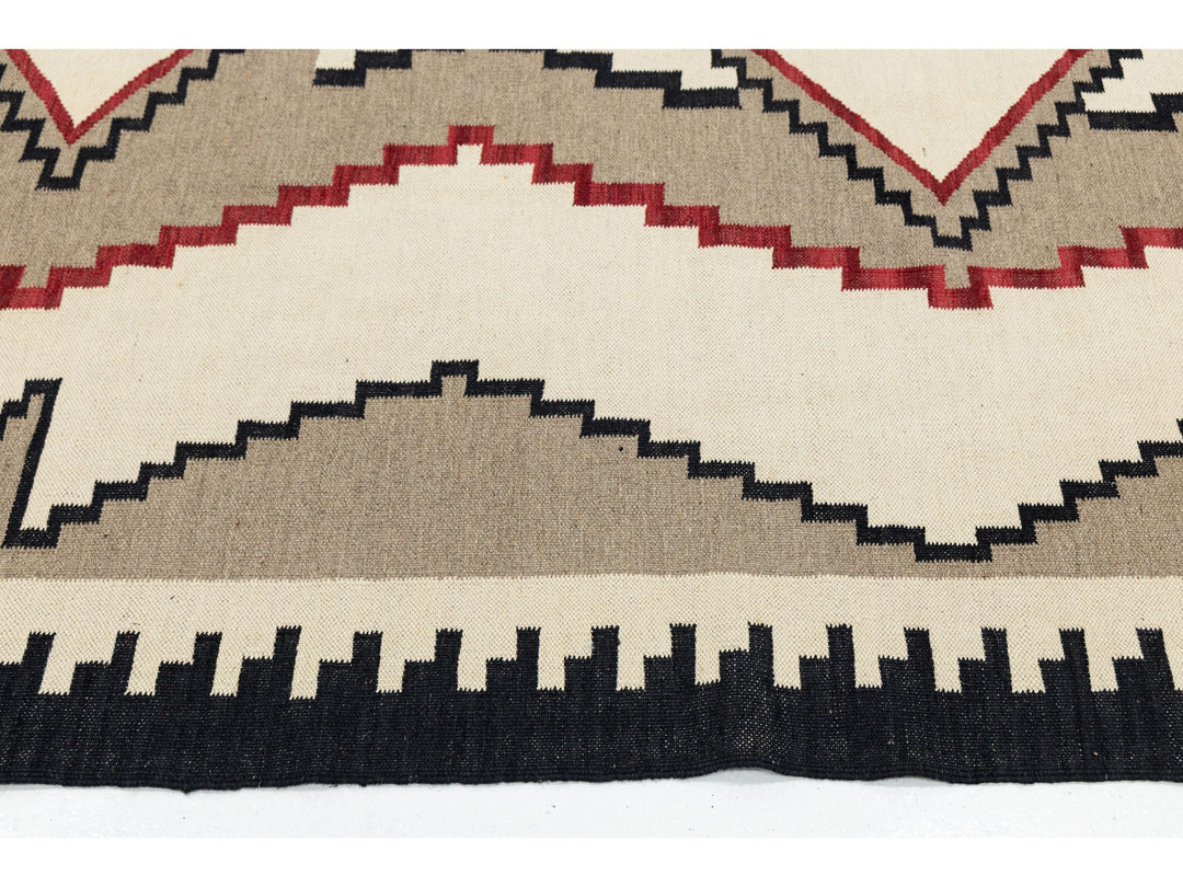 Modern Navajo Wool Rug 9 X 12