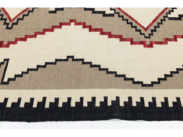 Modern Navajo Wool Rug 9 X 12