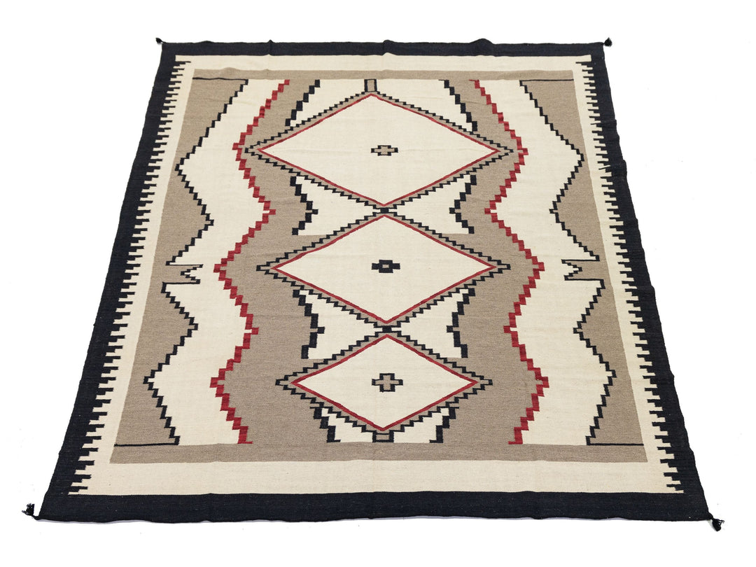 Modern Navajo Wool Rug 9 X 12