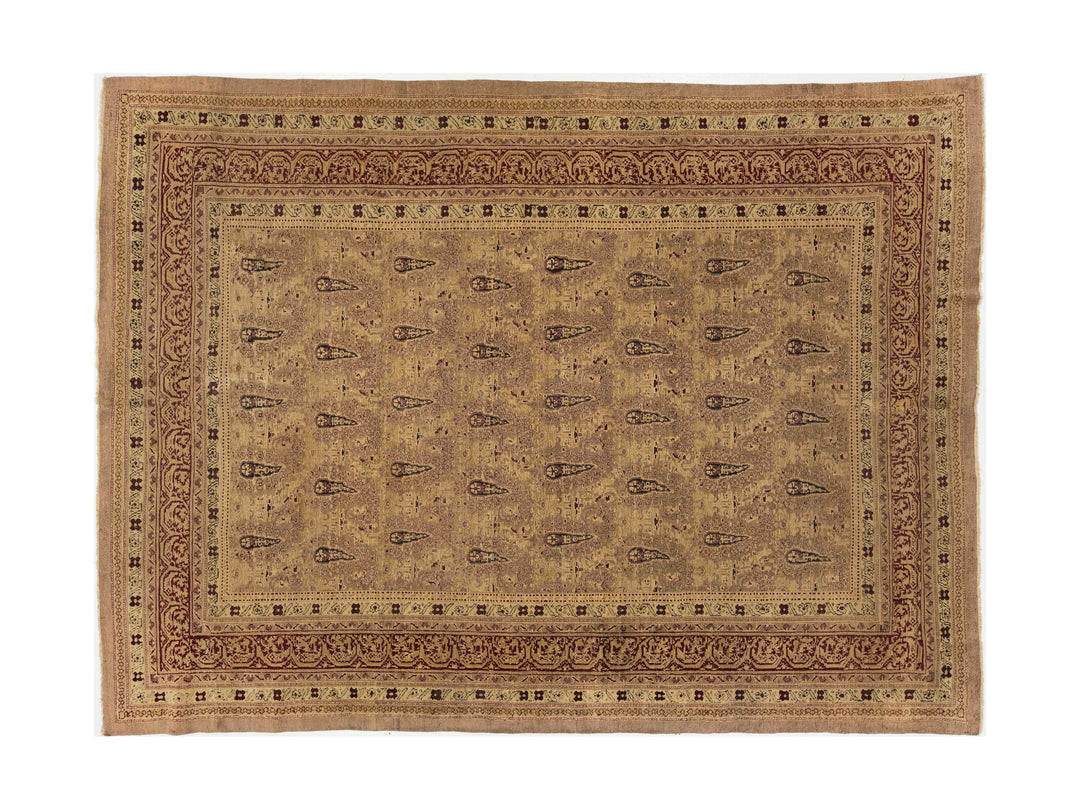 Antique Persian Amritsar Wool Rug 8 X 11