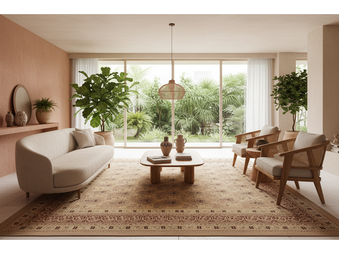 Antique Persian Amritsar Wool Rug 8 X 11